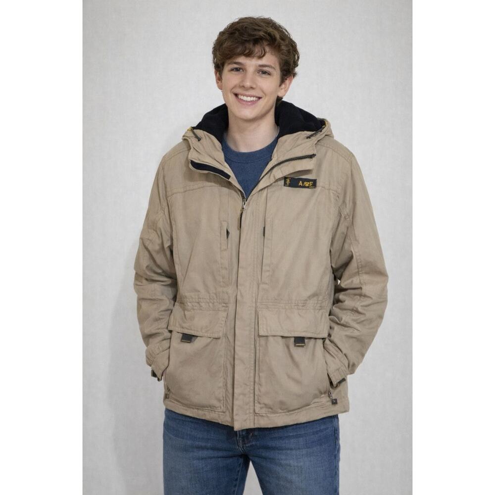VINTAGE ABERCROMBIE & FITCH Cargo Field Jacket Small